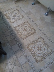  travertine floor by Terrazzo Creations Inc