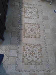 travertine floor by Terrazzo Creations Inc